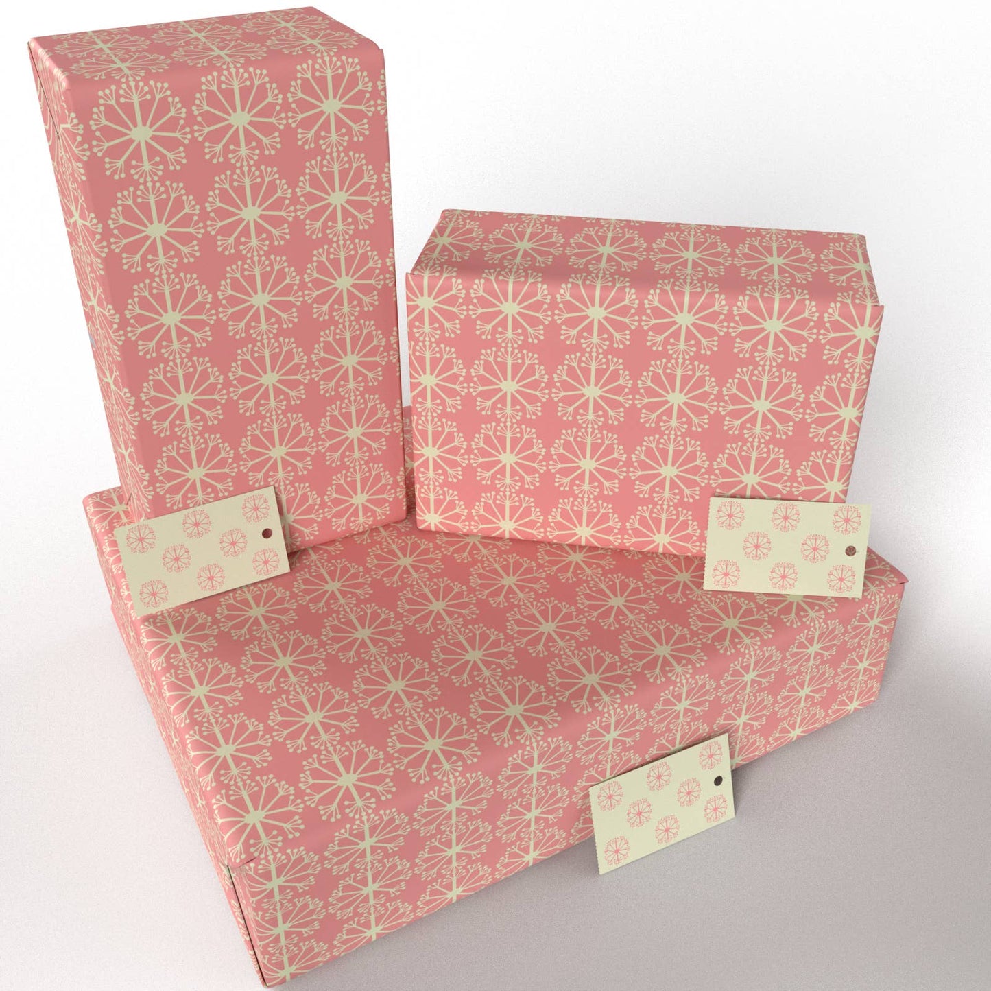 Pink Ditsy Ditsy Wrapping Paper • ECO Friendly • UK Made