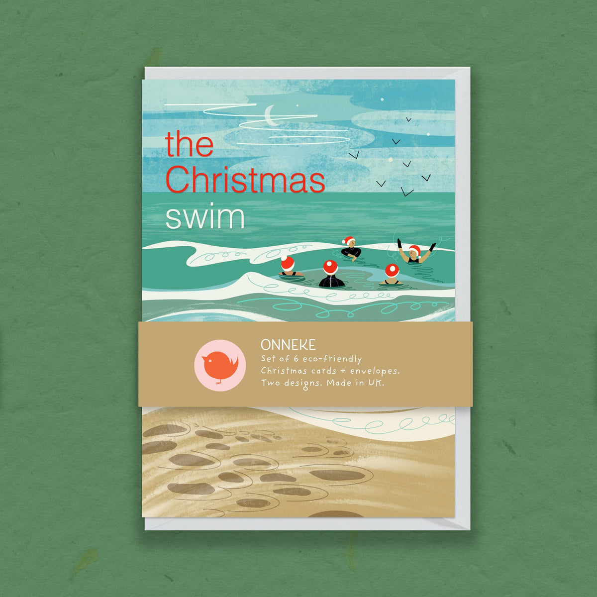The Christmas Swim Greeting Card