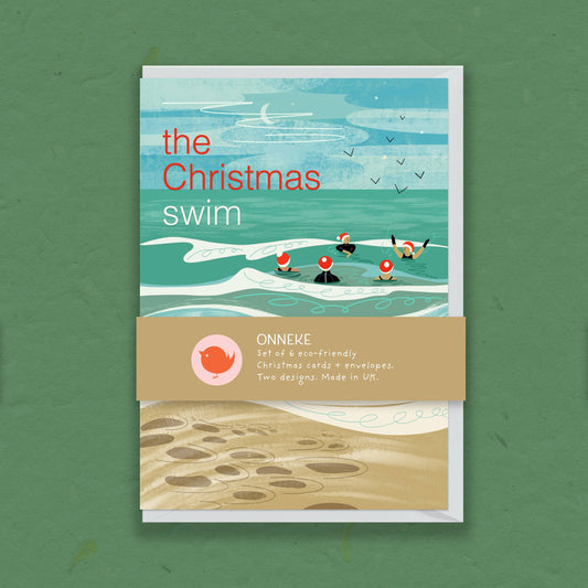 The Christmas Swim Greeting Card
