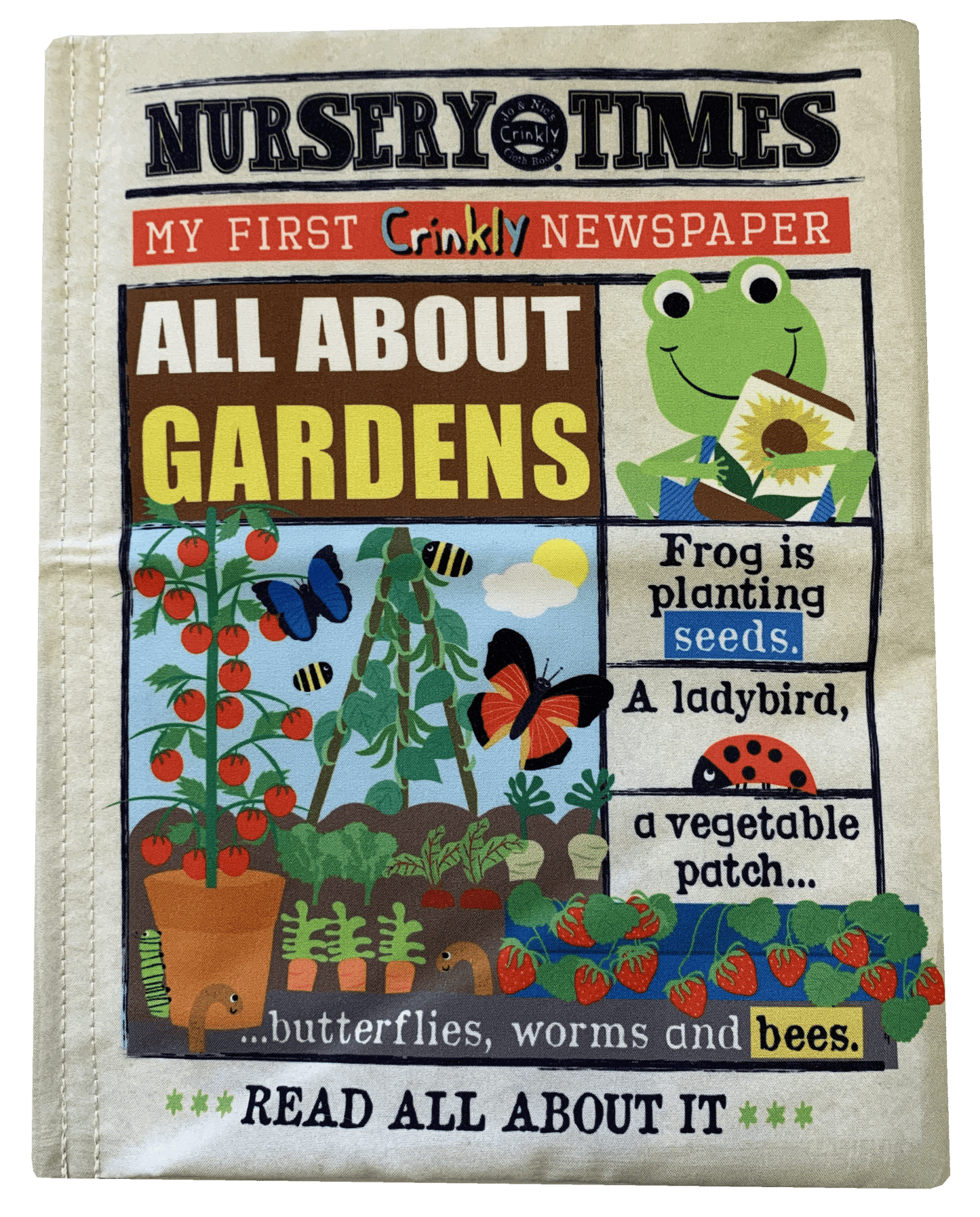 Nursery Times Crinkly Newspaper - All About Gardens