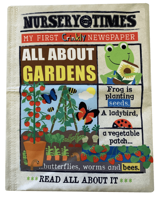 Nursery Times Crinkly Newspaper - All About Gardens
