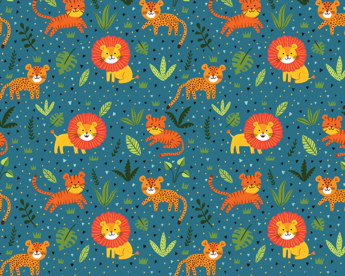 Boys and Girls Lions, Jungle Gift Wrap, For Kids