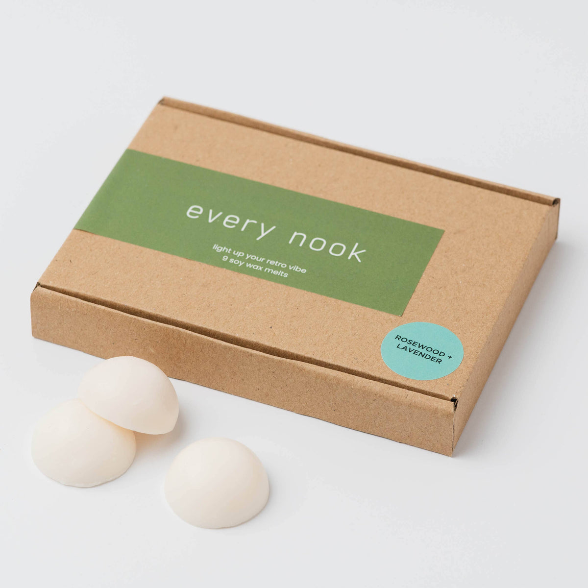 Every nook soy wax melts: Rosewood + Lavender