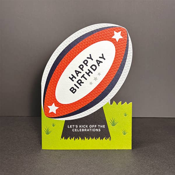 Rugby Birthday Card