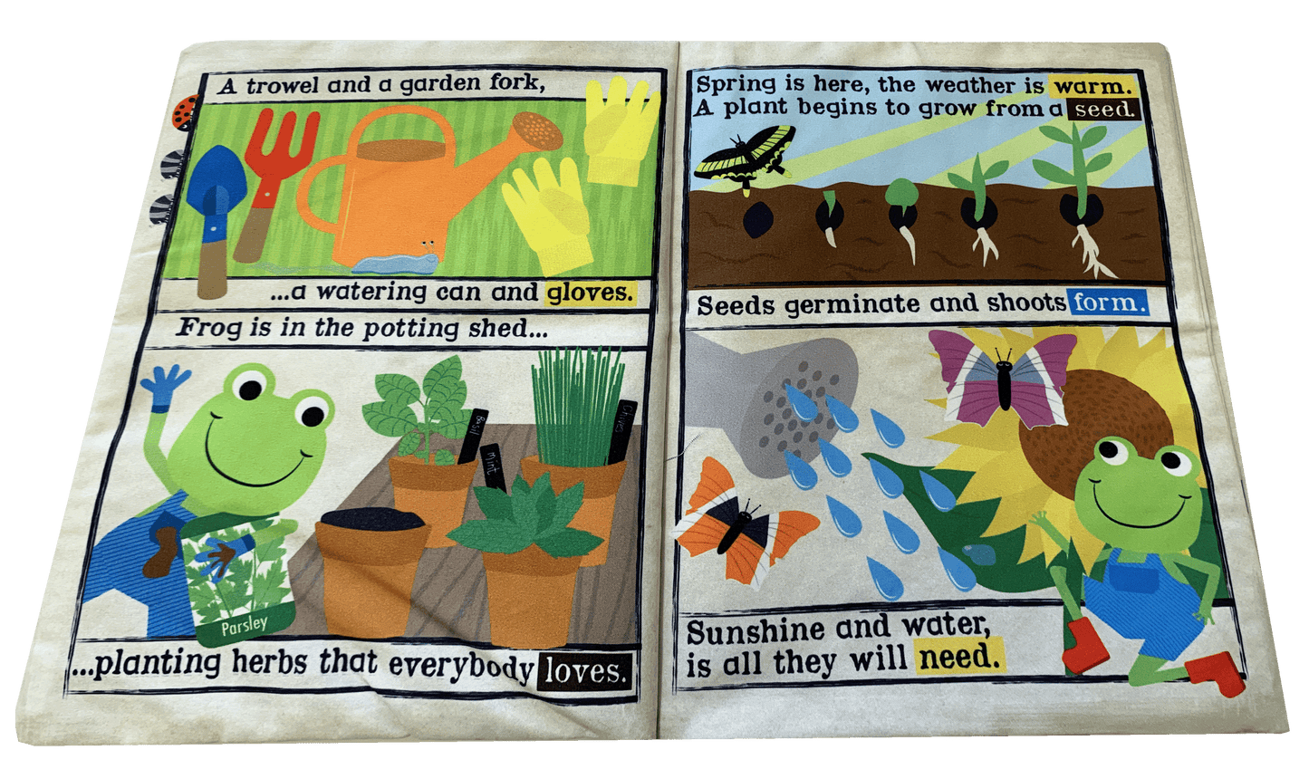 Nursery Times Crinkly Newspaper - All About Gardens