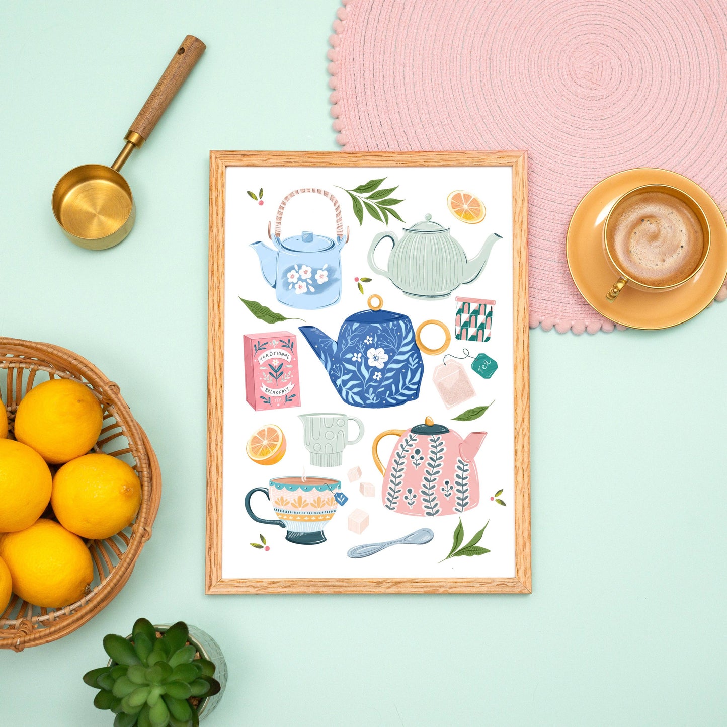 Teapots Print: A3