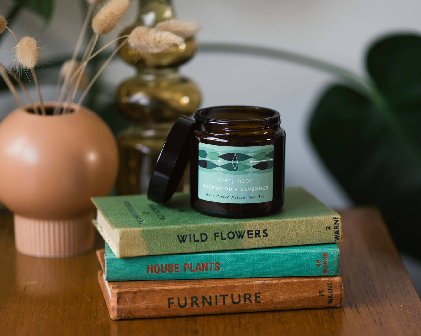 Rosewood + Lavender soy scented candle: Large