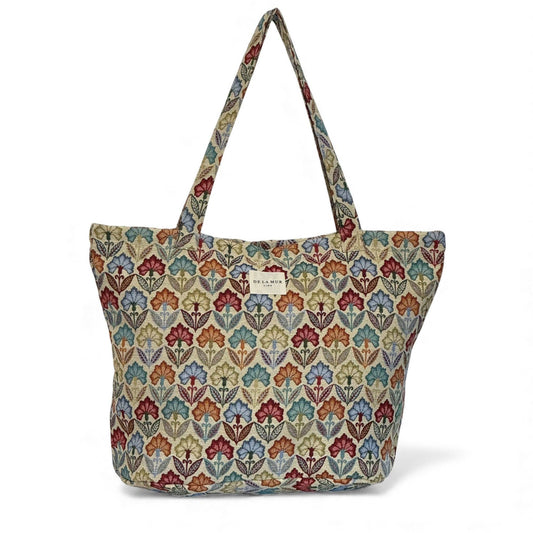 Large Flora Zipper Bag