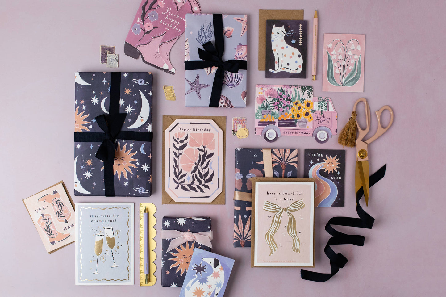 Shells Gift Wrap | Wrapping Paper | Gift Wrap Sheet | Zodiac