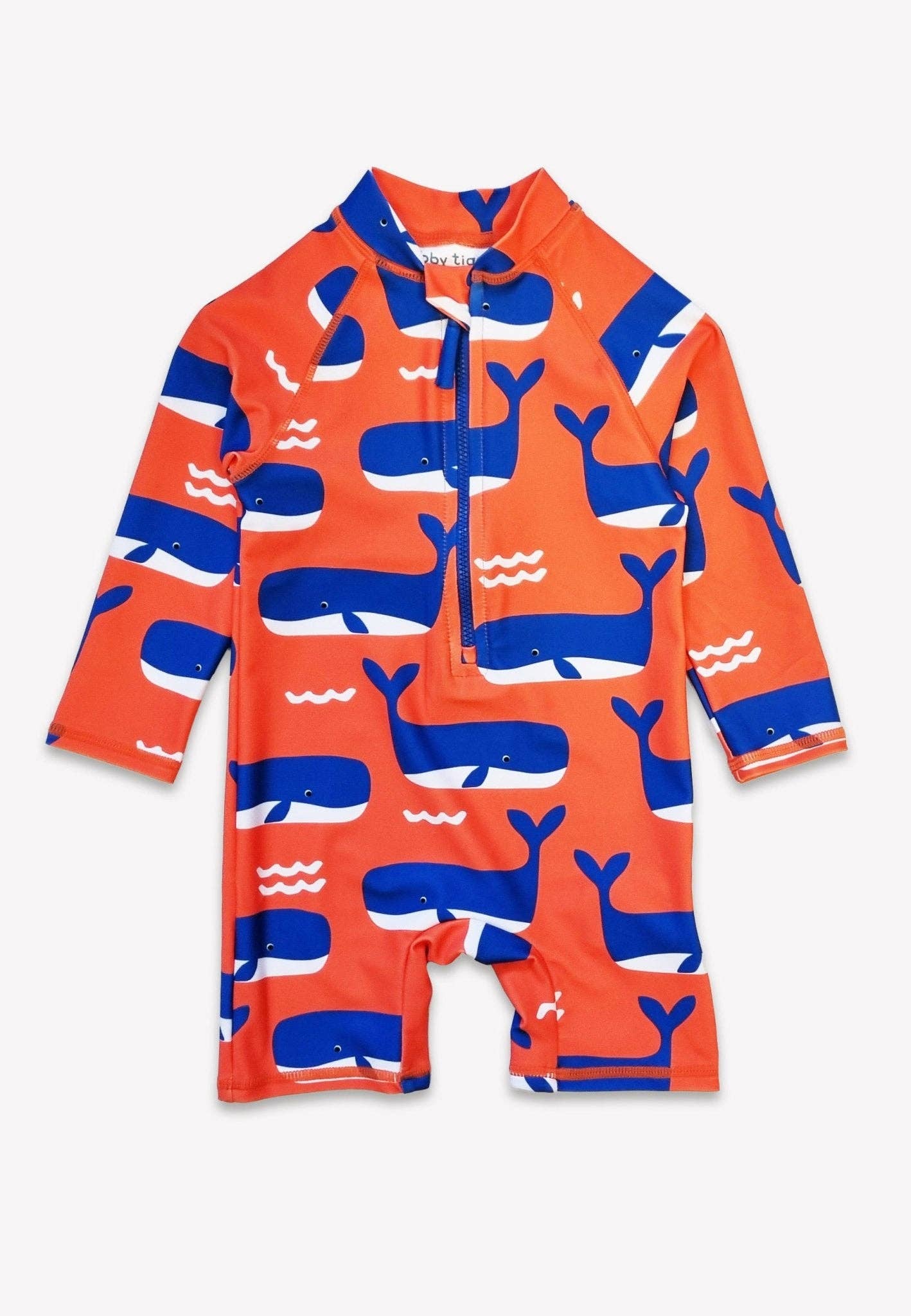 Whale Waves Print Baby Long-Sleeved Swimsuit: 12-18m 86cm
