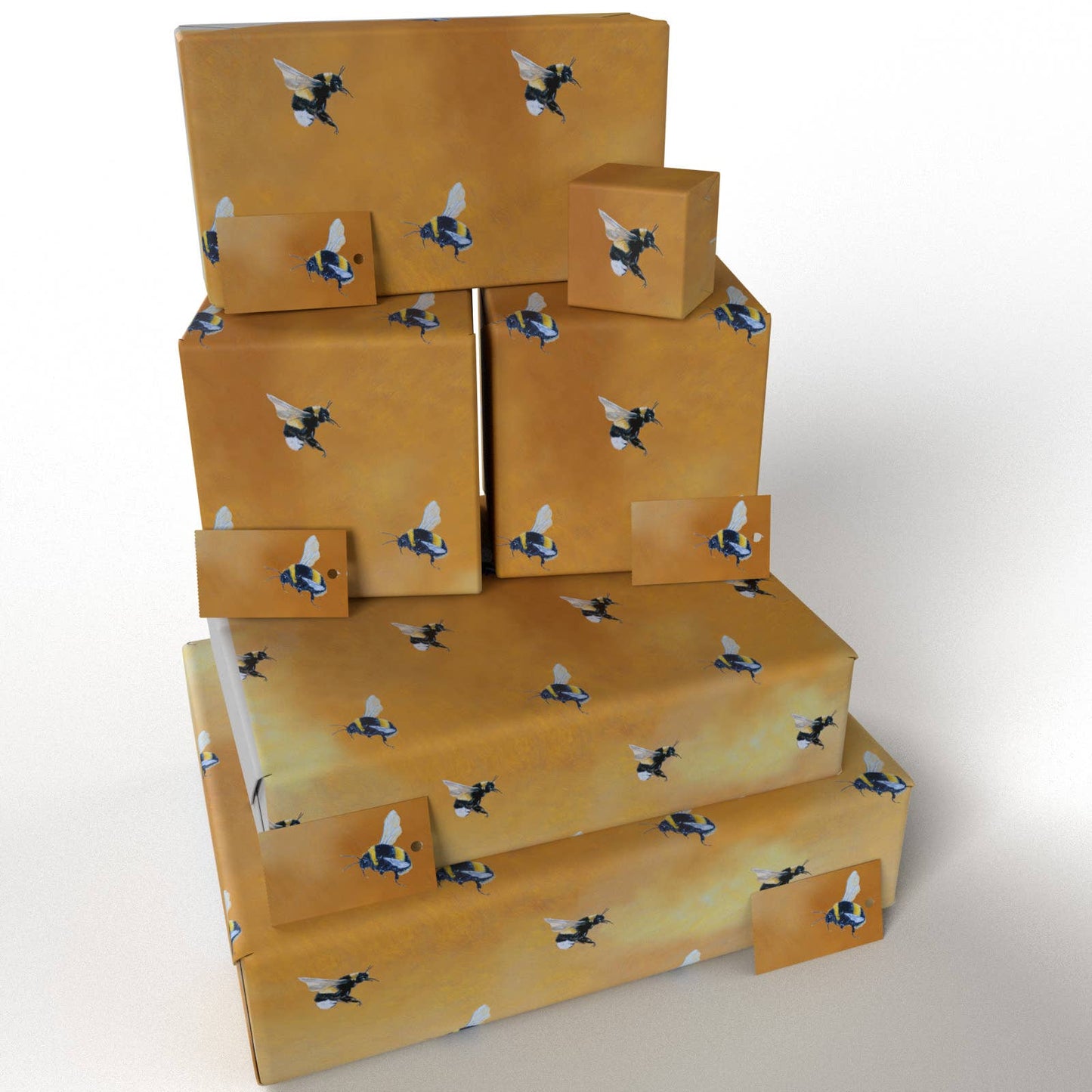 Oil Bumble Bee Wrapping Paper • ECO Friendly • UK Made