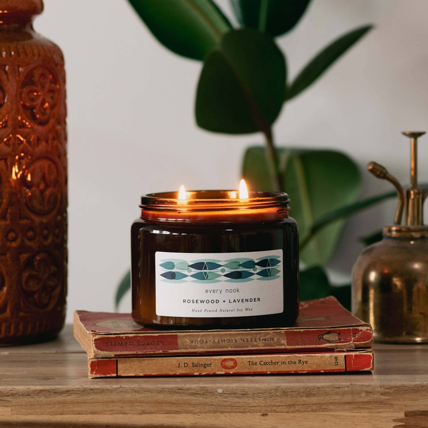 Rosewood + Lavender soy scented candle: Large