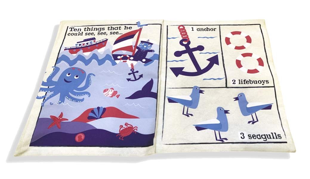 Nursery Times Crinkly Newspaper - Sailor Went to Sea