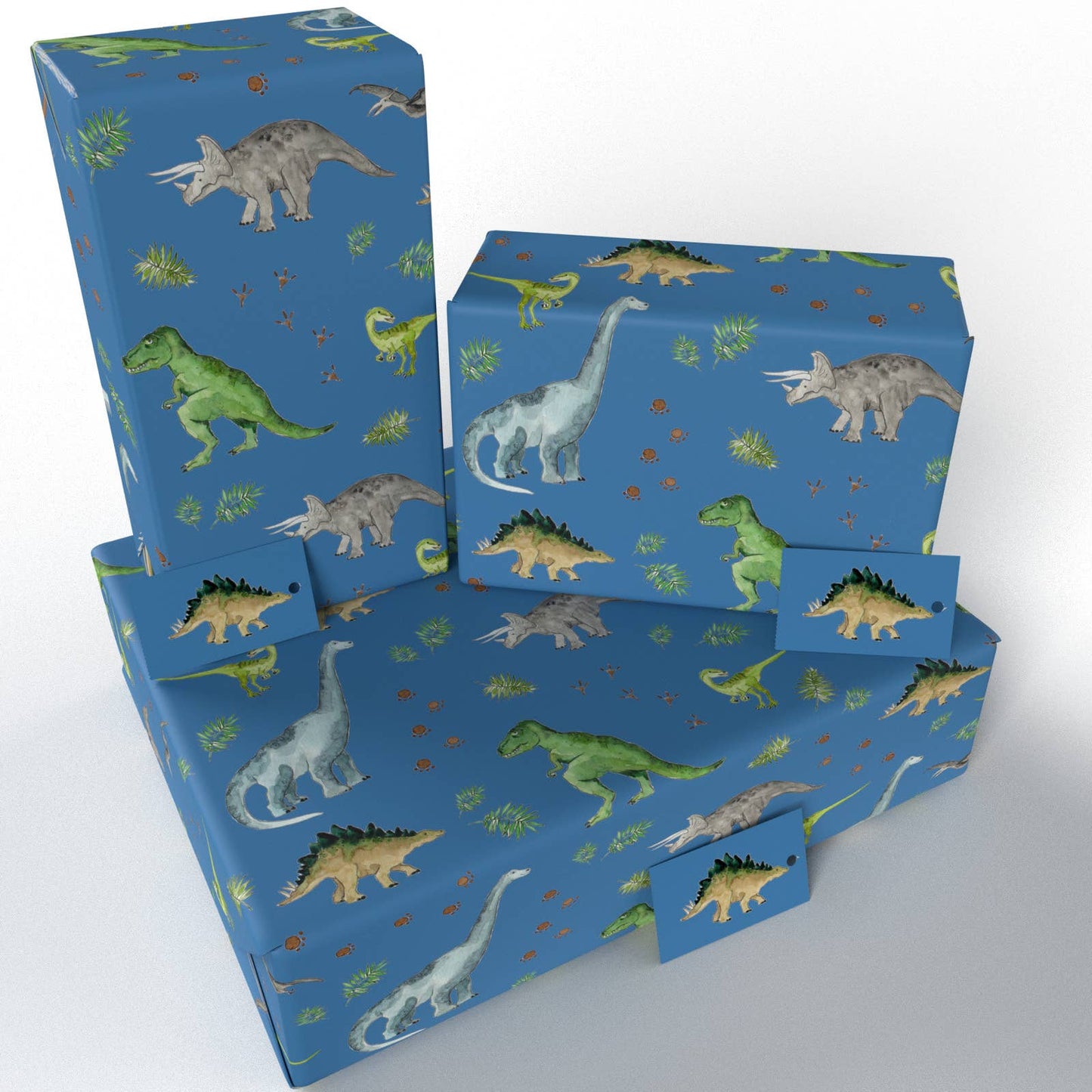 Childrens Blue Dinosaurs  • ECO Friendly  • UK Made