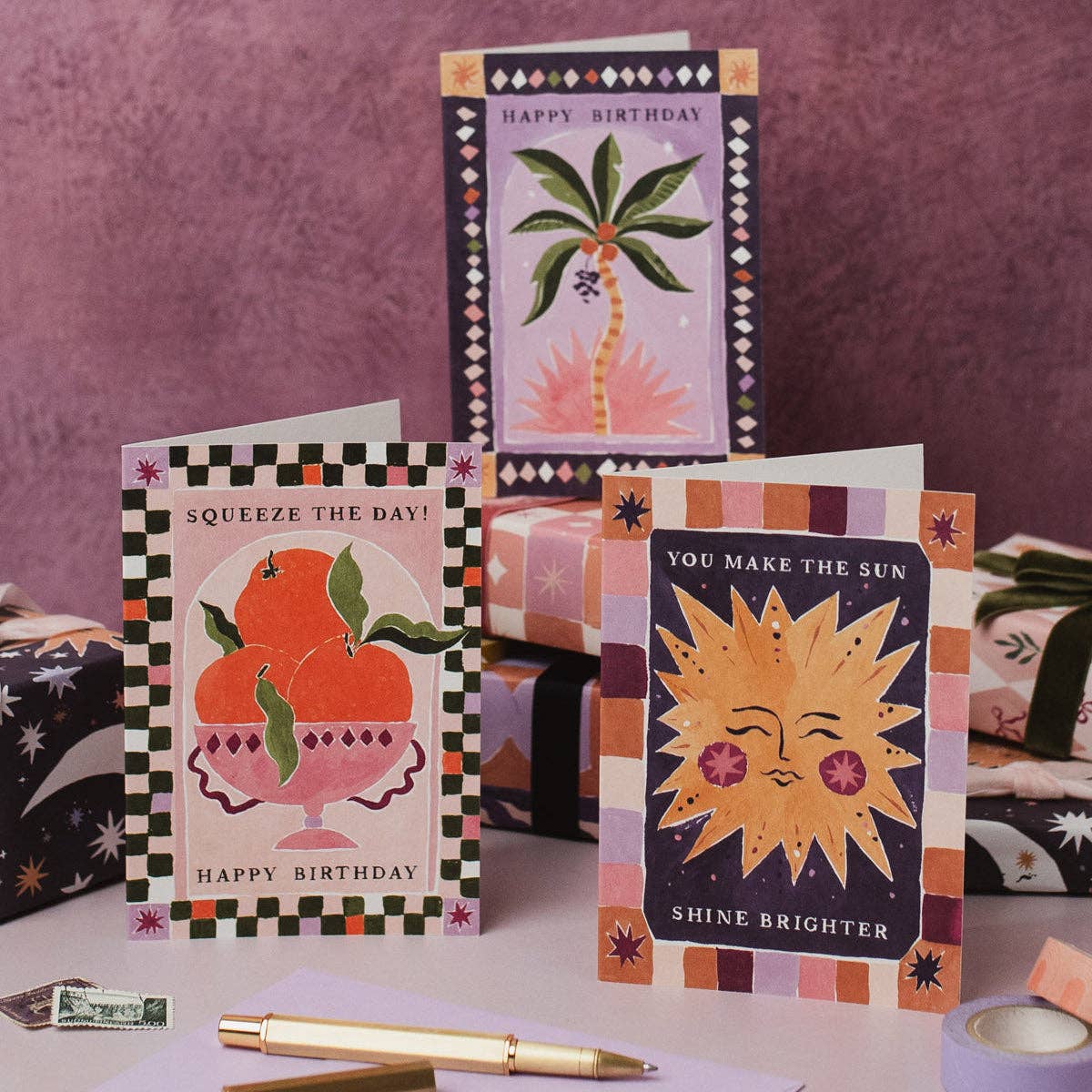 Palm Tree Birthday Card | Tropical Summer Birthday Cards