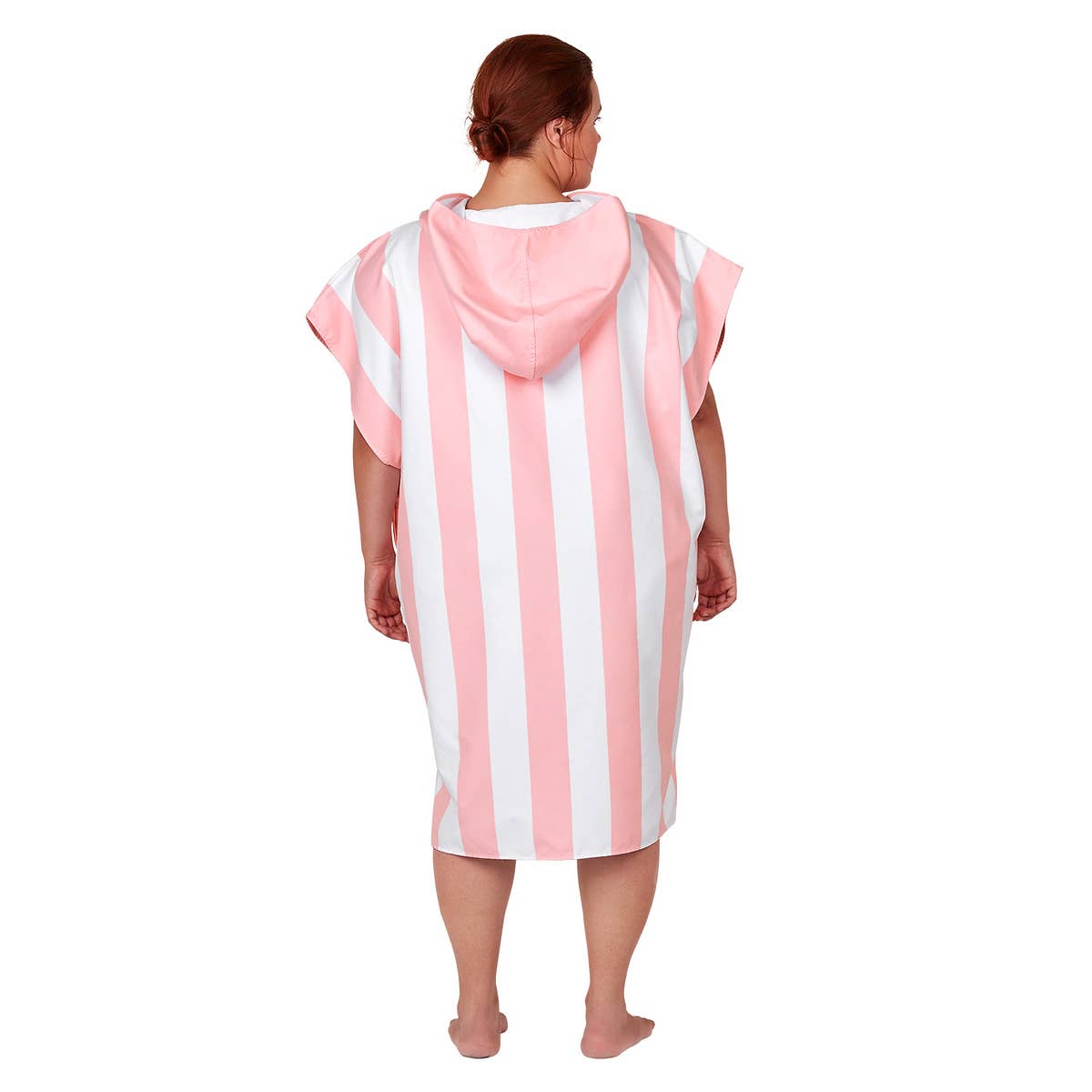 Dock & Bay Adult Poncho - Hooded Towel - Malibu Pink: Large (41x31")