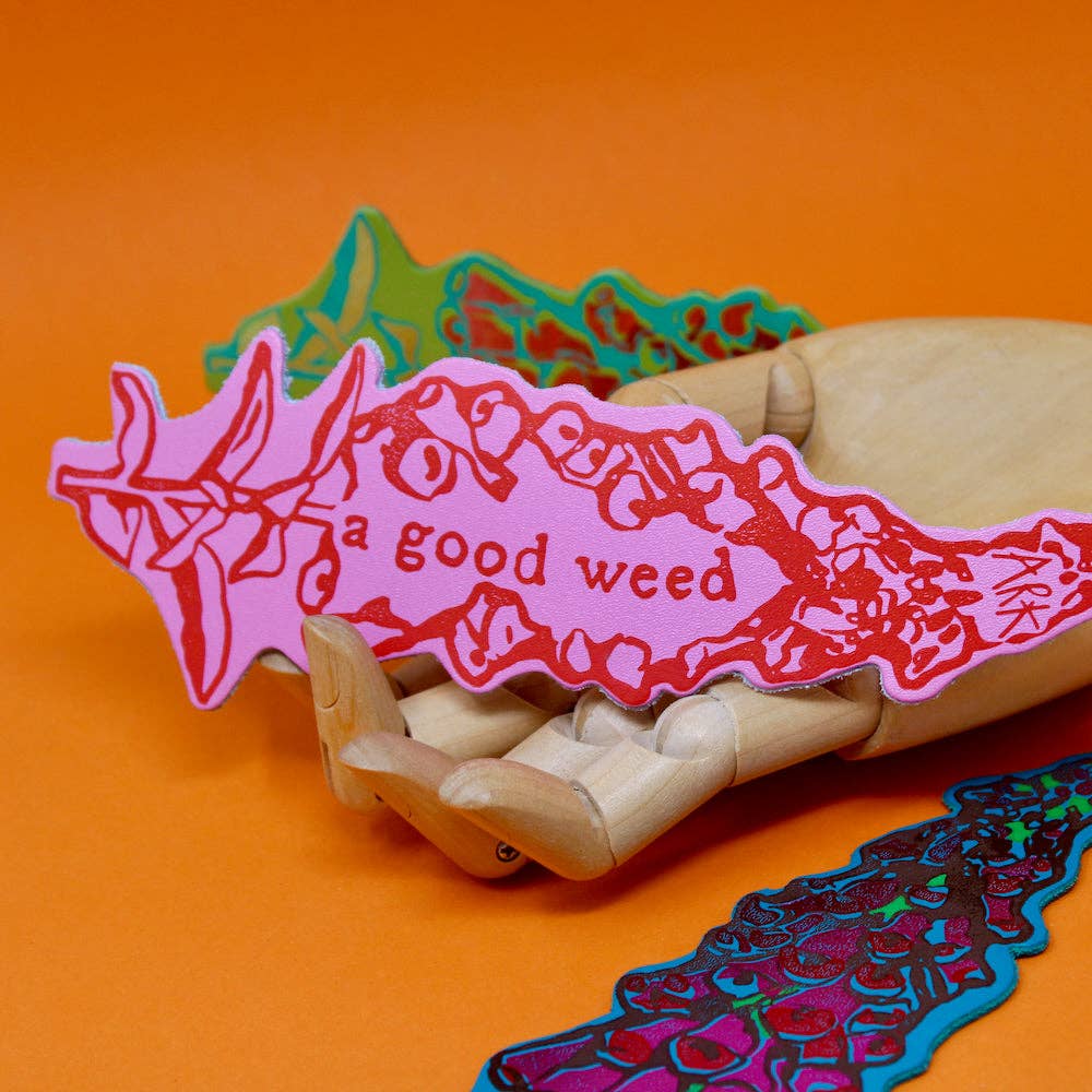 A Good Weed Bookmark: Apple Green