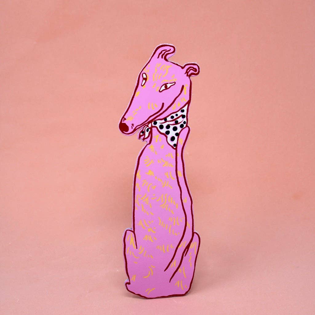 Dog Tails Bookmark: Dusty Pink