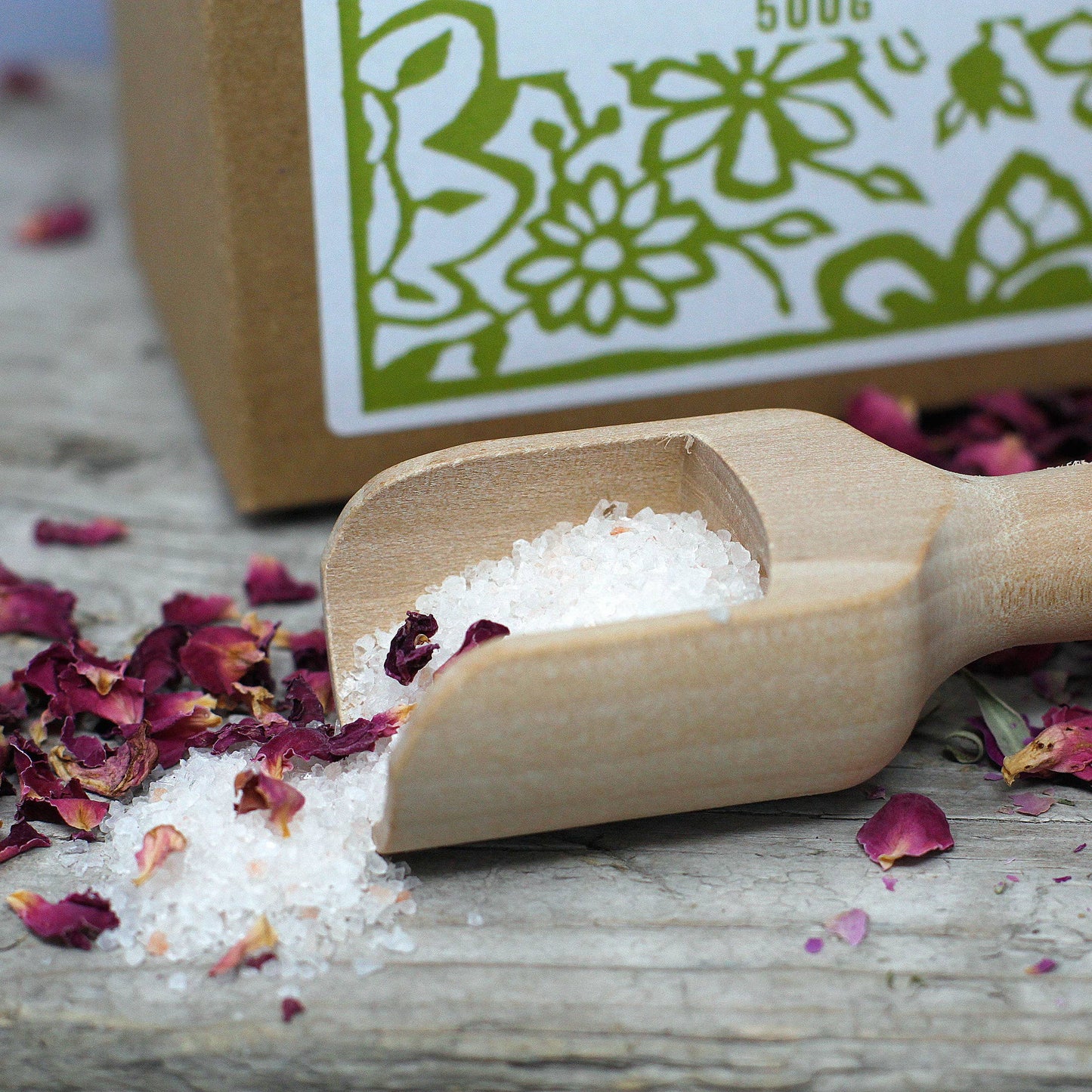 500g Bath Salt - Ylang and Rose Himalayan