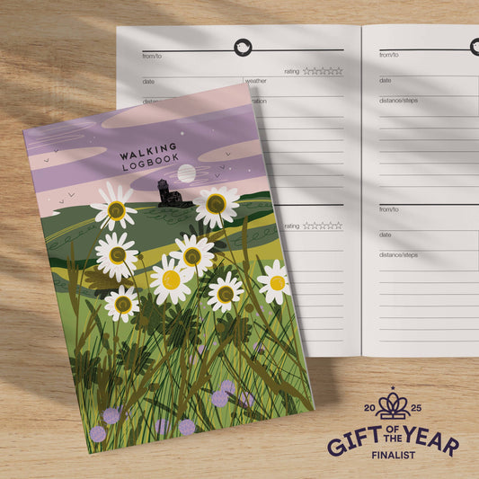 Walking logbook lighthouse - journal outdoor notebook
