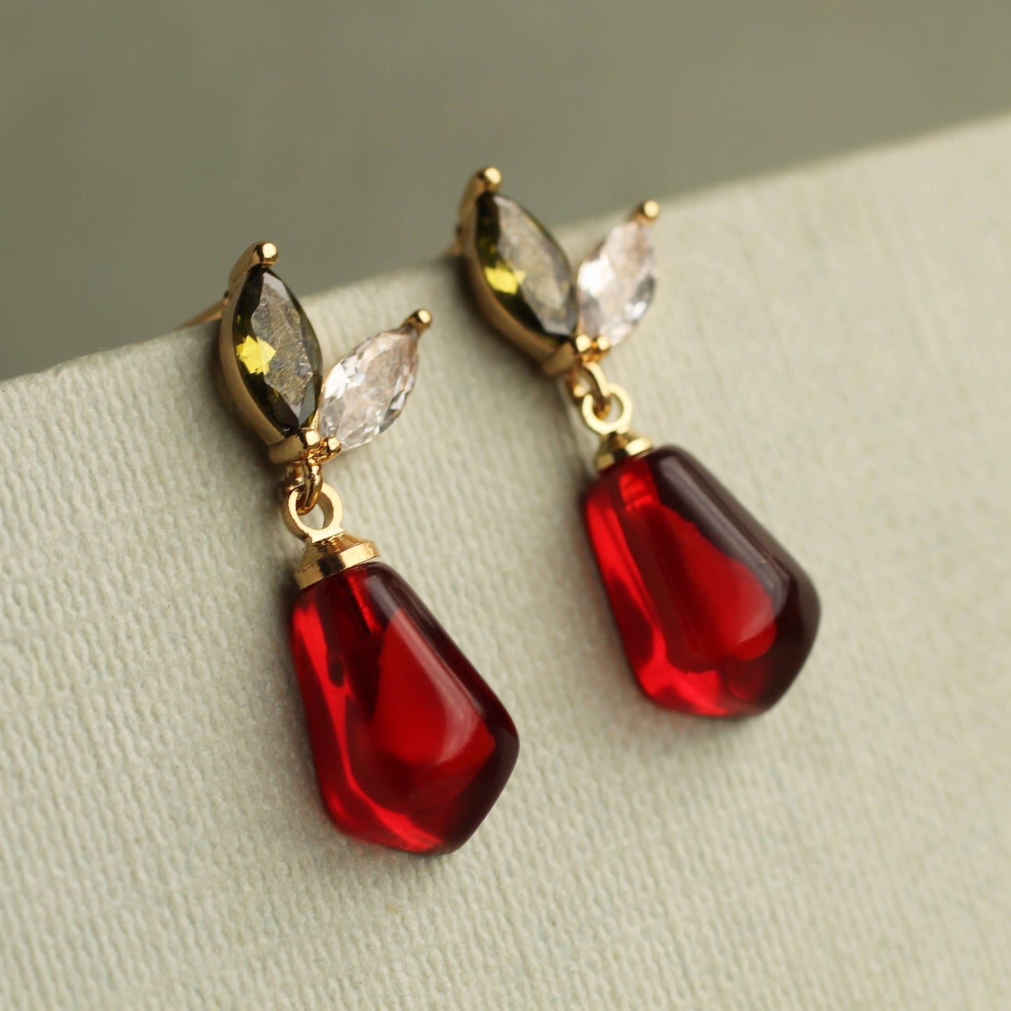 Pomegranate Seed Earrings