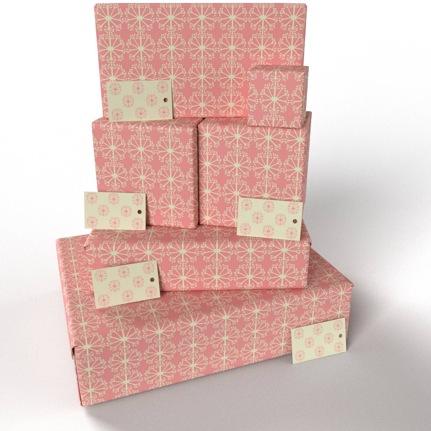 Pink Ditsy Ditsy Wrapping Paper • ECO Friendly • UK Made
