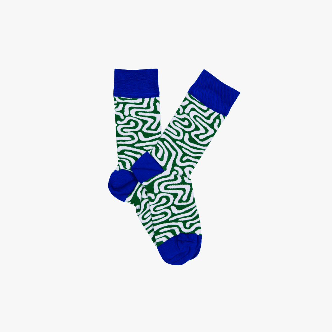 Roots Green Socks: M