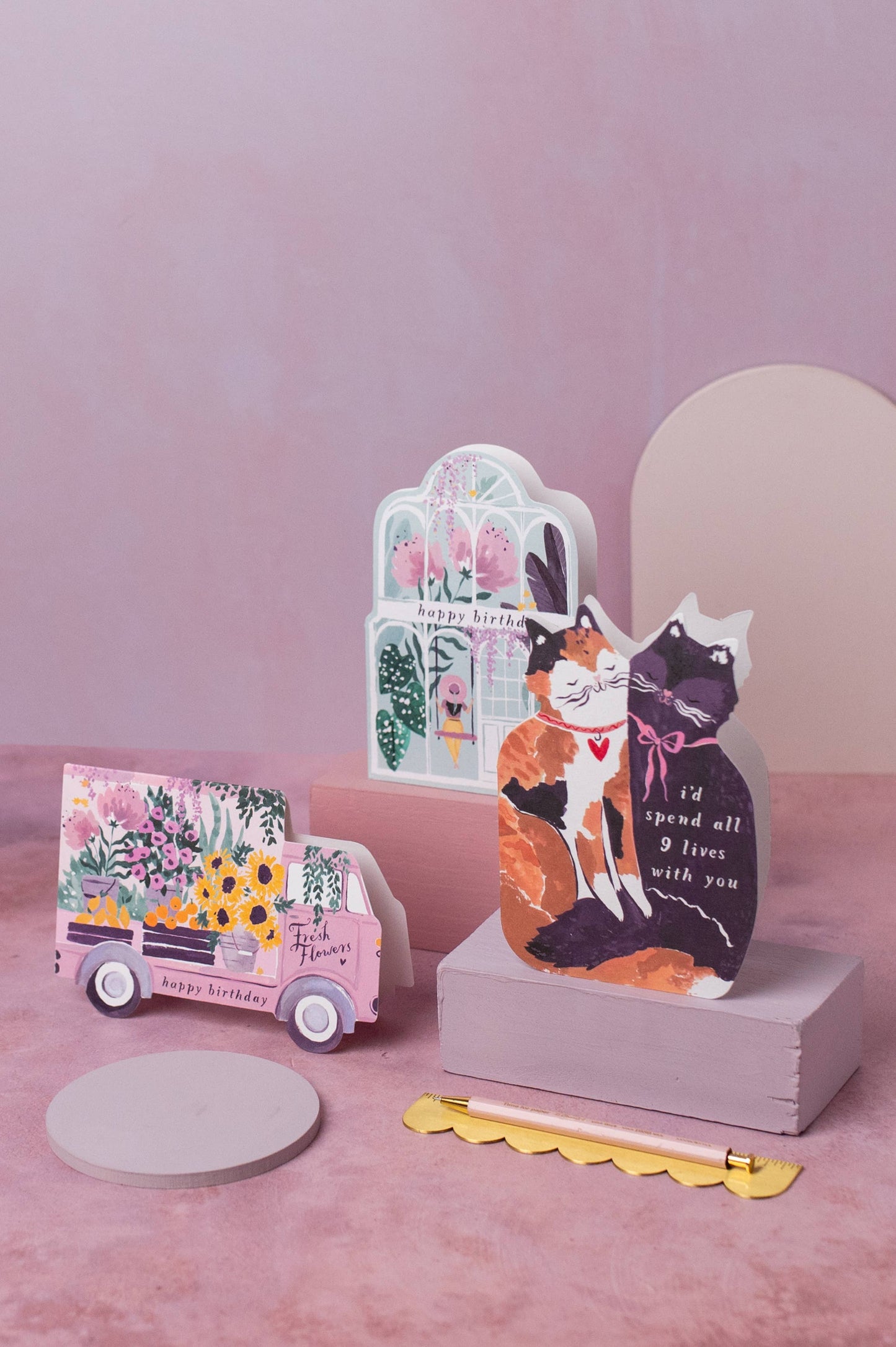 Flower Truck Birthday Card - Sister Paper