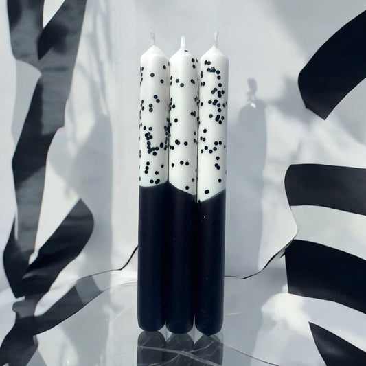 CRUELLA Dip Dye Dinner Candle Trio