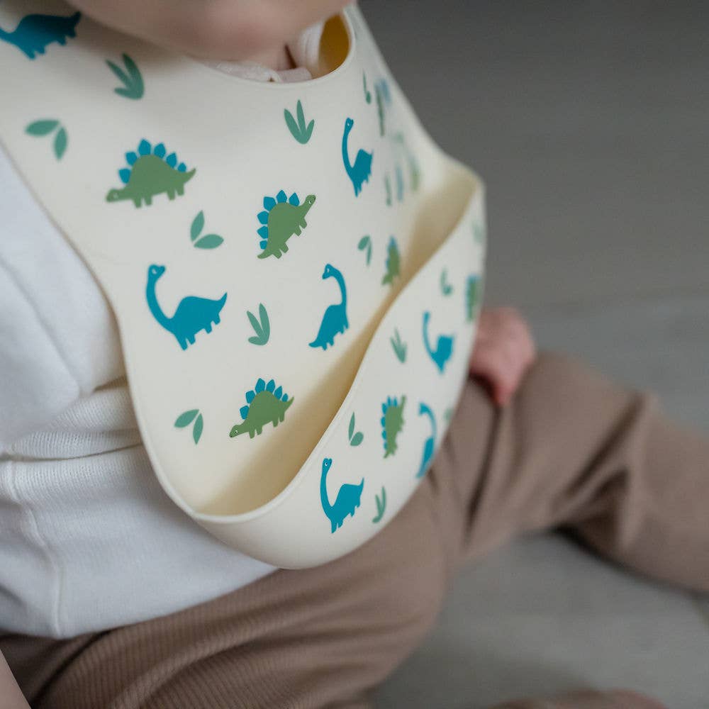 Catch It Silicone Bib Dinosaur