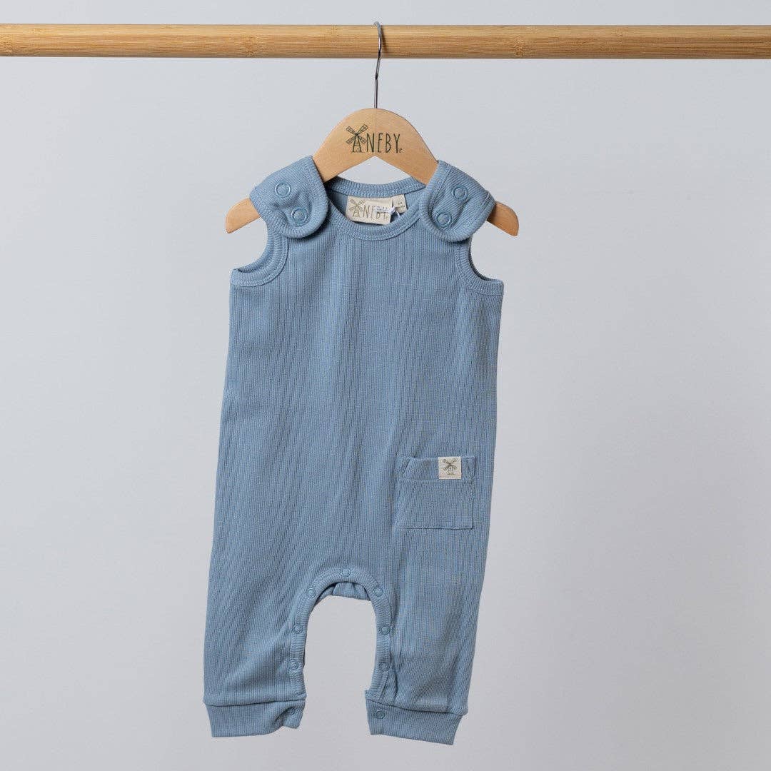 Sleeveless Romper: Oat / 9-12m