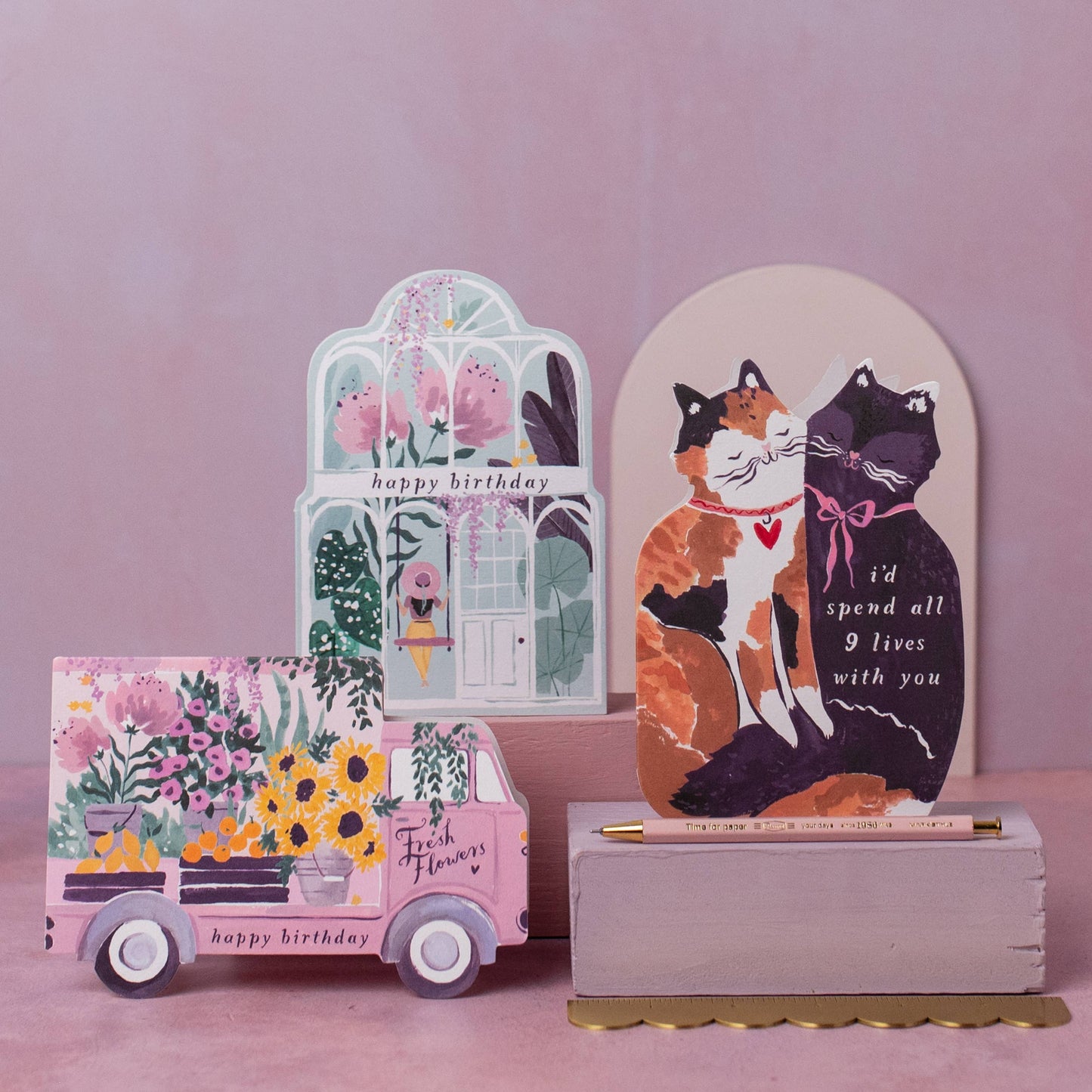 Flower Truck Birthday Card - Sister Paper