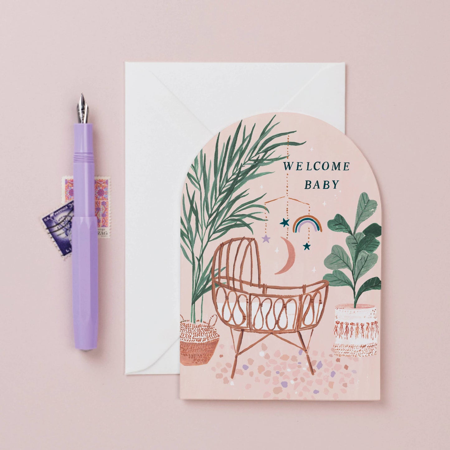 Welcome Baby Card - Sister Paper