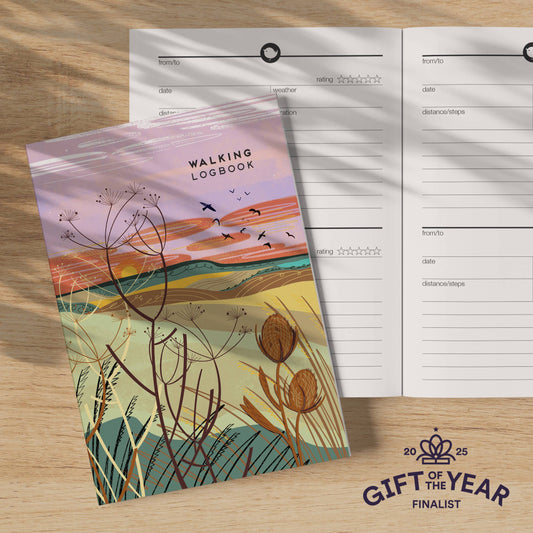 Walking logbook seed pods - journal outdoor notebook