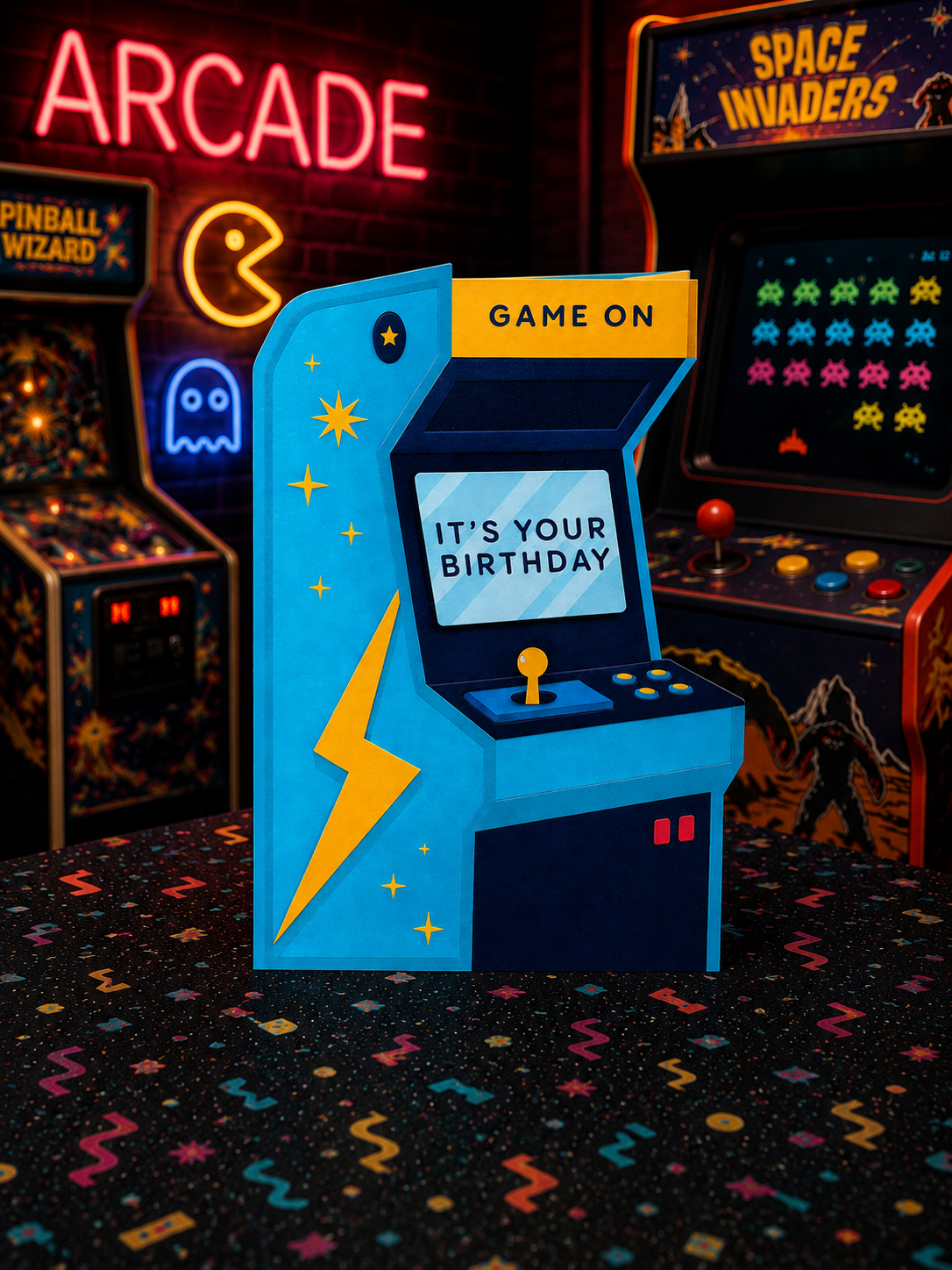 Arcade Game (birthday) Card