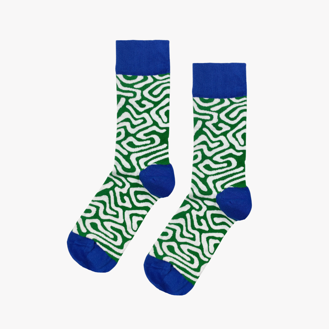 Roots Green Socks: M
