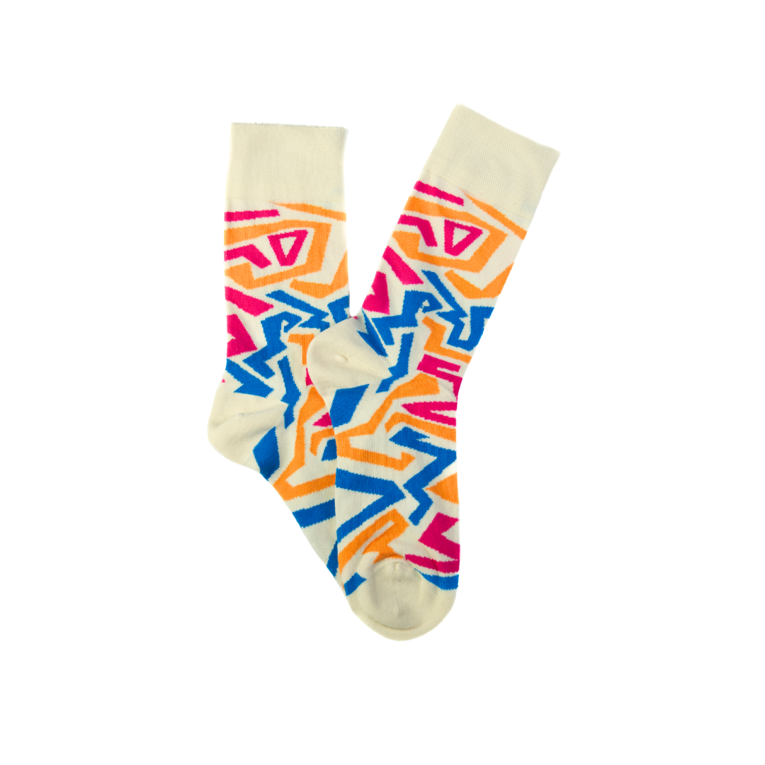 New Highlife Socks Cream: L/XL