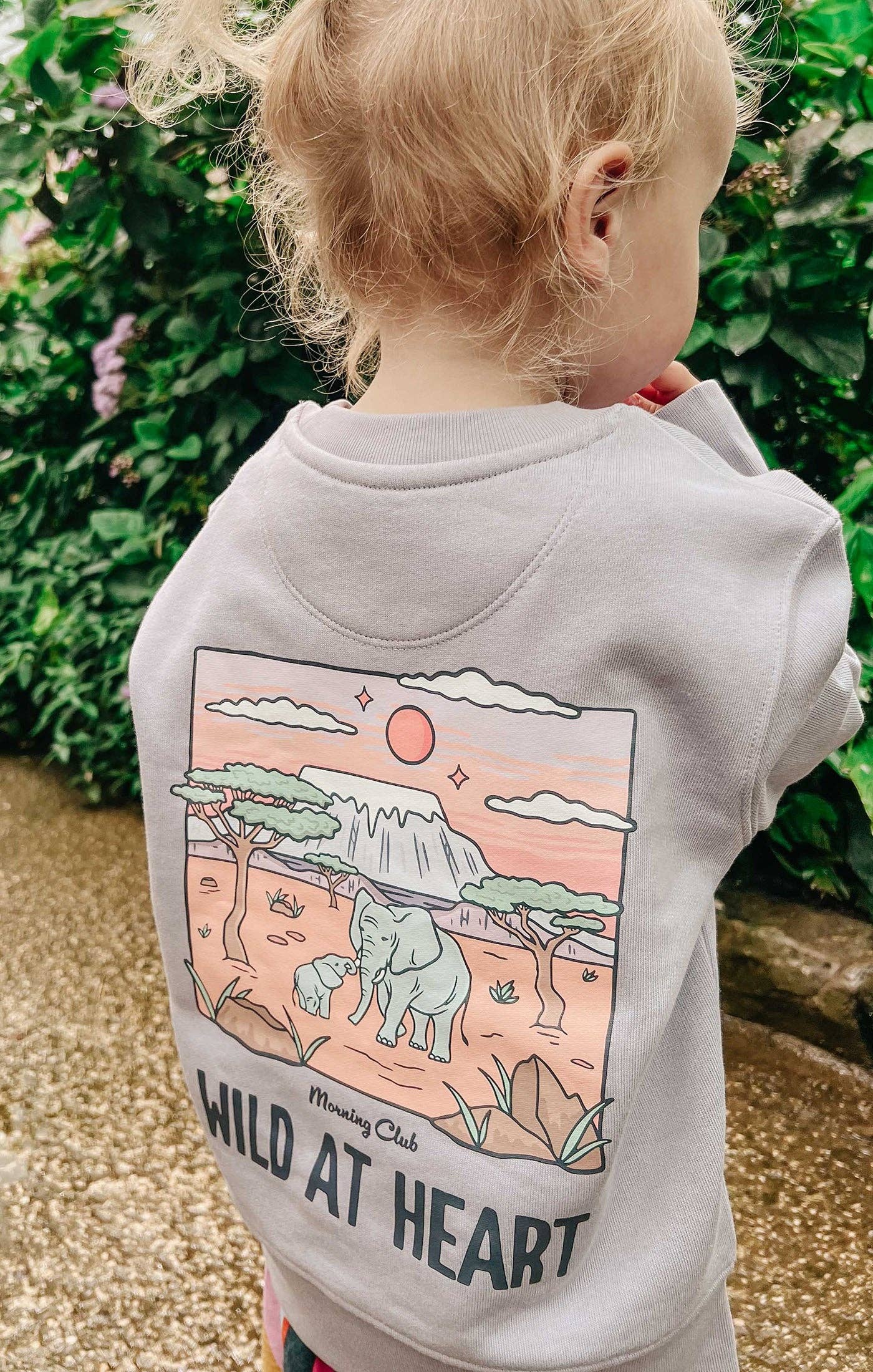 Wild At Heart Organic Cotton Childrens Sweatshirt: Natural* / 5-6 Years