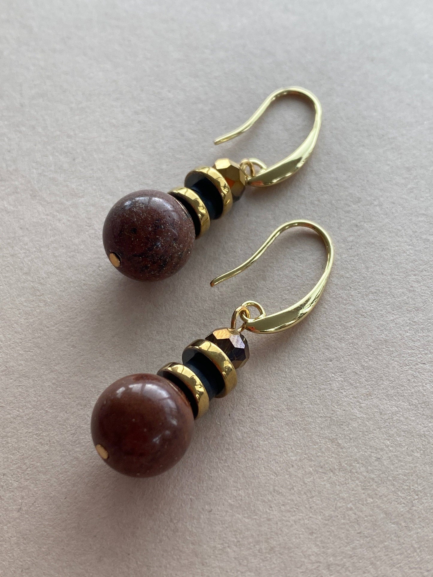 Gist - Semi precious Gem stone and crystal drop earrings