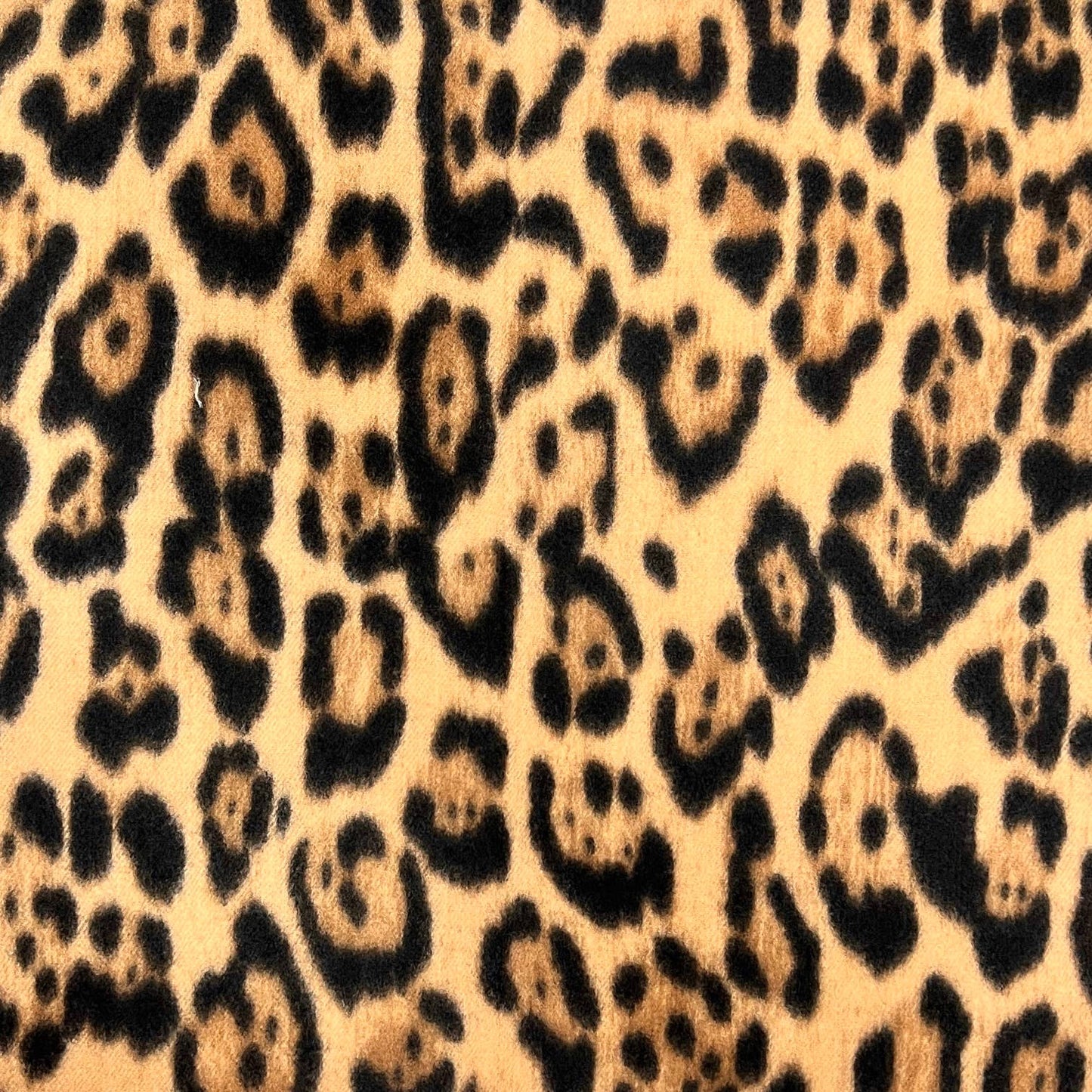 Classic leopard winter scarf with tassels on each end: Brown Classic
