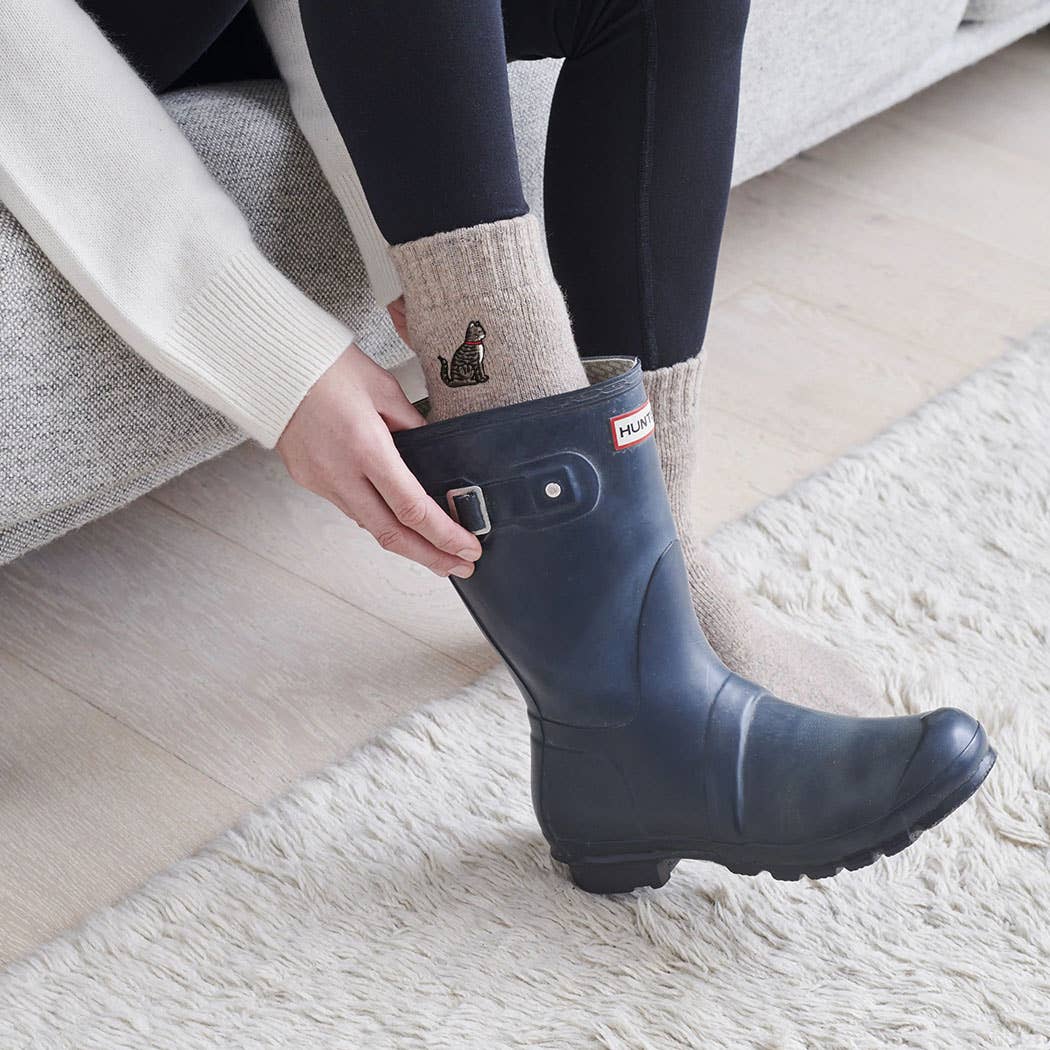 Tabby Cat Wool Socks