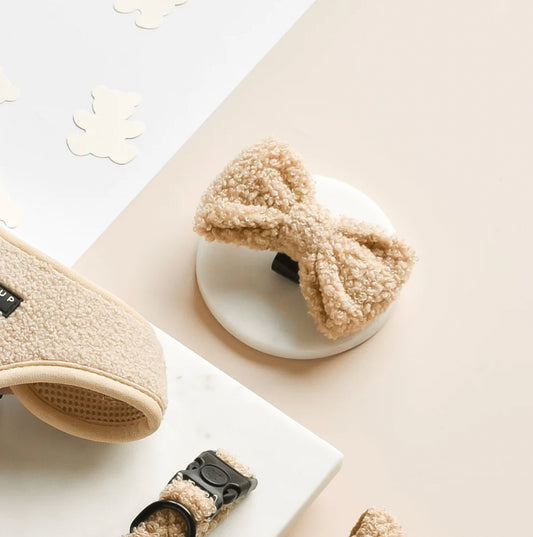 Cocopup Bow Tie Teddy Beige