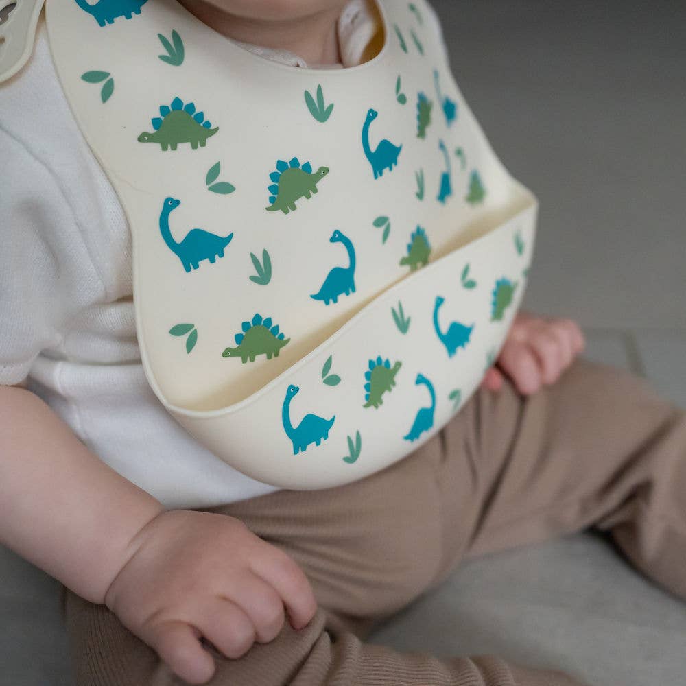 Catch It Silicone Bib Dinosaur