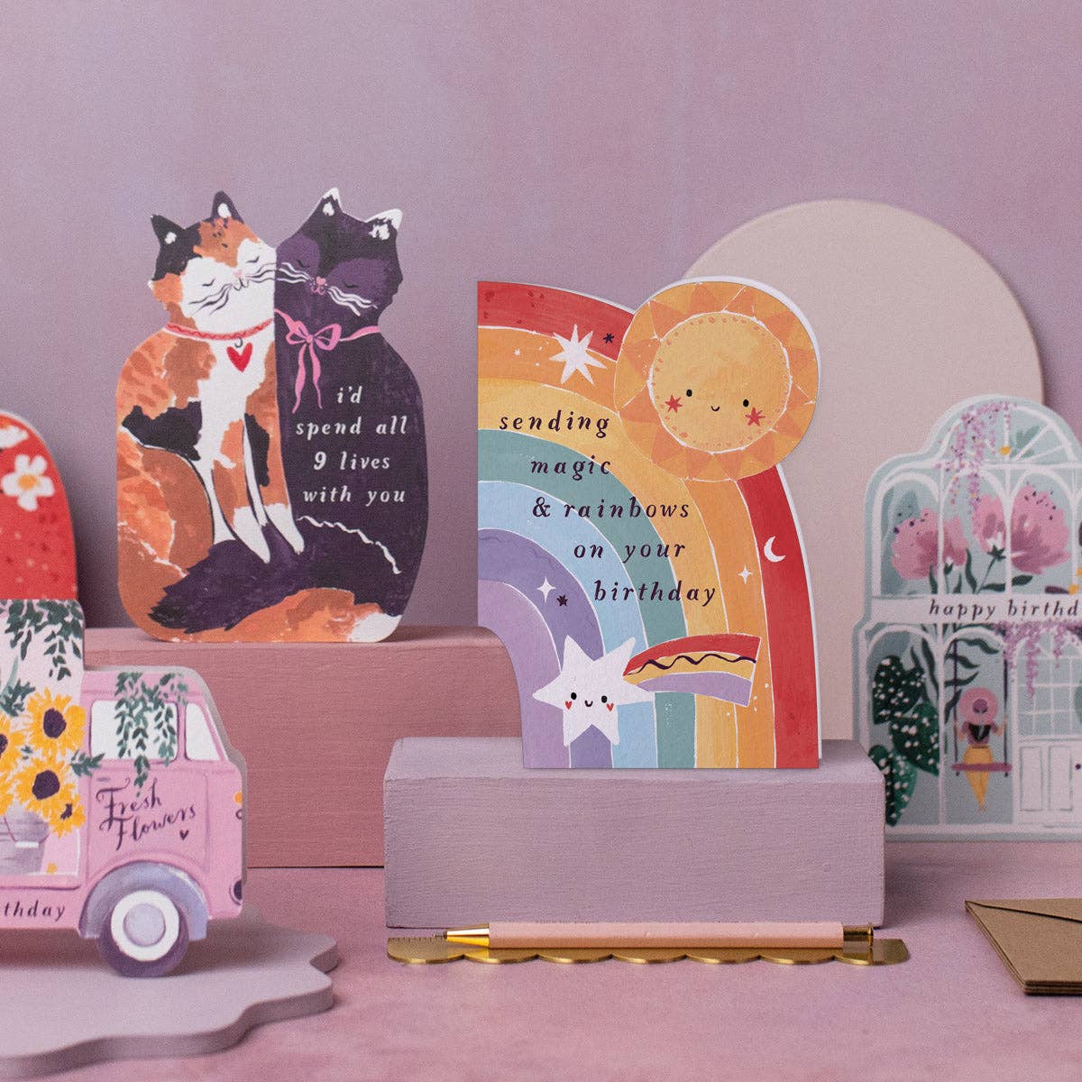 Kids Rainbow Birthday Card | Childrens Birthday Cards