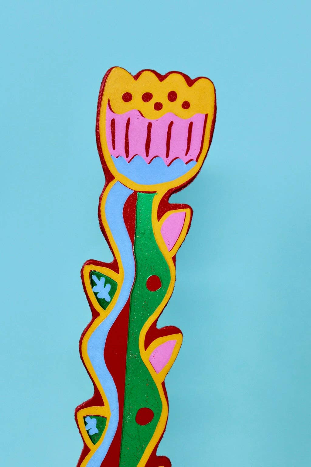 Tulip Bookmark: Yellow