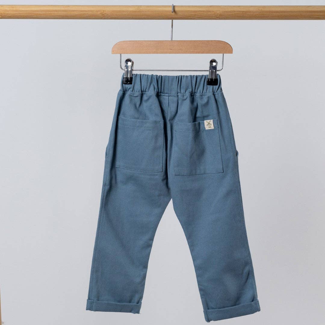 Trousers: Slate Blue / 12-18m