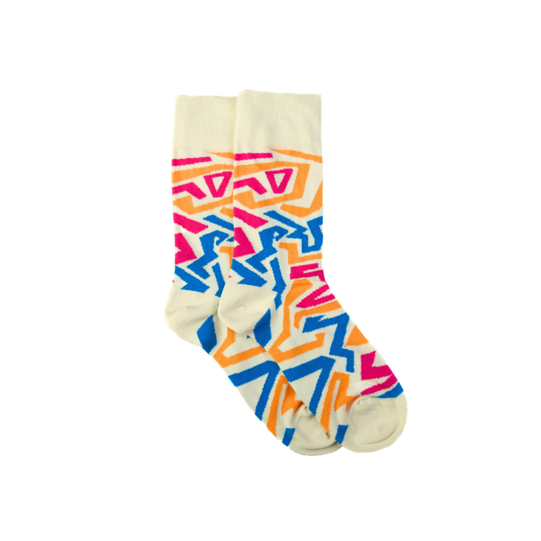 New Highlife Socks Cream: L/XL