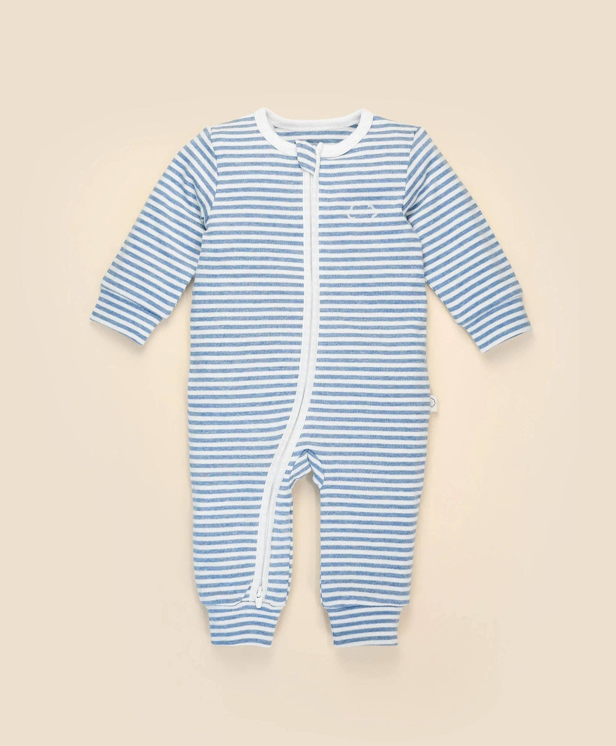 Lūmmi Organic Cotton ZipGrowsuit - Blue Stripes