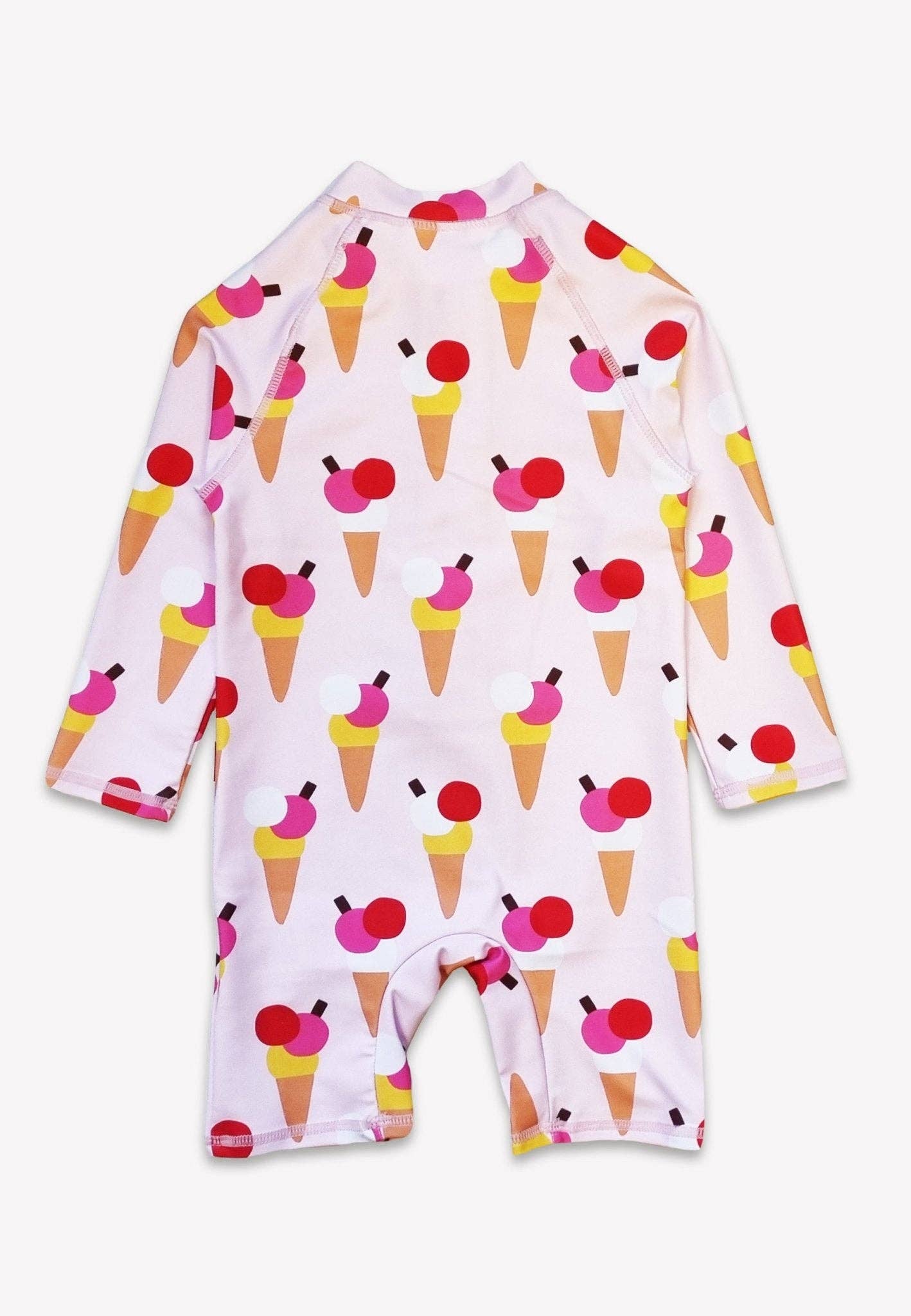 Ice Cream Cones Print Baby Long-Sleeved Swimsuit: 18-24m 92cm