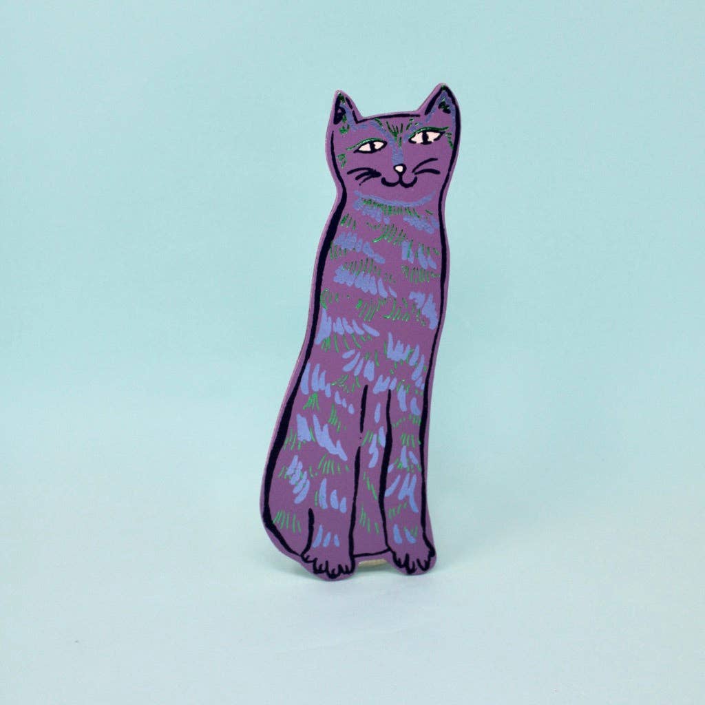 Cat Tails Bookmark: Black